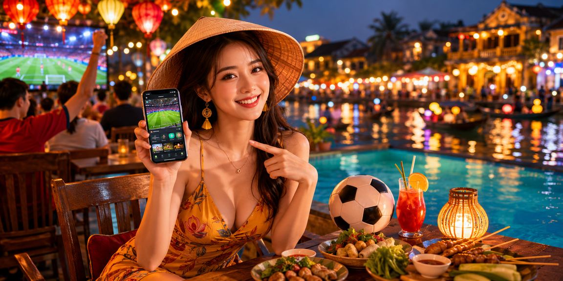 Người hâm mộ bóng đá tại Hội An theo dõi kèo cược trực tuyến bên tách cà phê