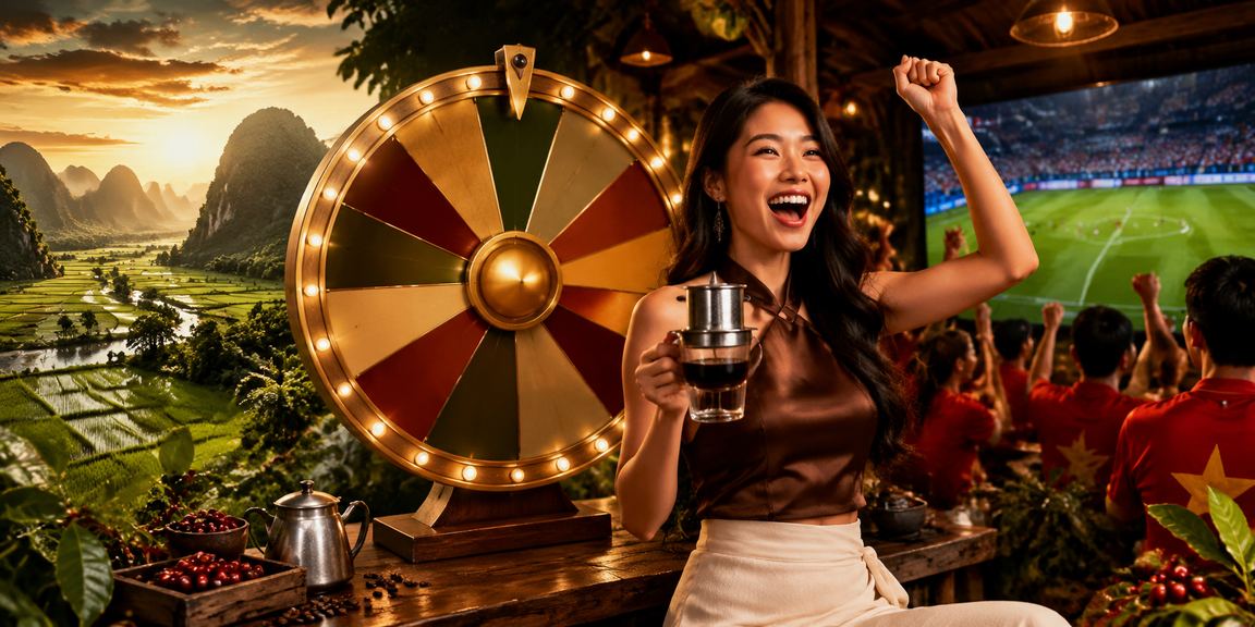 Khung cảnh Ninh Bình thơ mộng với người dùng tham gia trò chơi may mắn trực tuyến
